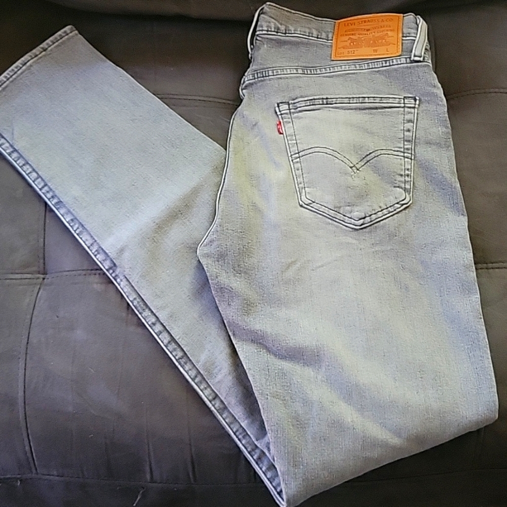 Men Levi's Strauss gray washed jeans Waist 34 Length 38